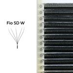 Cílios 5D W Decemars Curvatura D - Volume Egípcio