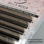 Cílios 5D W Marrom Bella Moça Curvatura D - Voume Egípcio - Mix 8 /14