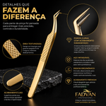 Pinça Fadvan para Extensão de Cílios Diamantada AF01