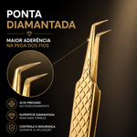 Pinça Fadvan para Extensão de Cílios Diamantada AF03