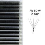 Cílios 5D W Decemars Curvatura C - Volume Egípcio