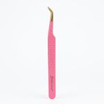Pinça Bella Moça Curva para Cílios Rosa