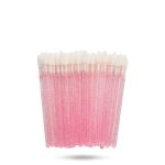 Kit 100 Aplicadores  de Batom  Lip Gloss Glitter -  Rosa