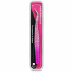 Pinça Dafu Curva para Cílios Rosa 