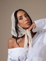 Lenço Latte Crochet 