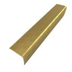 Cantoneira Em Inox Dourado Escovado Canto Parede 15mm x 15mm x 2m LHD
