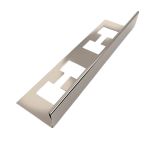 Filete Metálico Perfil L Aço Inox Brilho 2mm x 10mm x 90cm LHD