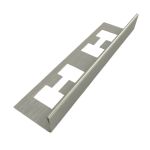 Filete Metálico Perfil L Aço Inox Escovado 2mm x 10mm x 90cm LHD