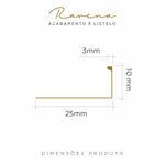 Listelo Slim Alumínio Ravena 3mmx10mmx3m - Viscardi