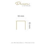 Listelo U Aço Inox Decor 10mmx10mmx3m - Viscardi