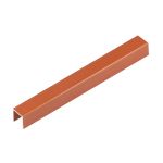 Listelo U Alumínio Luxor  10mmx10mmx3m - Viscardi