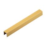 Listelo U Alumínio Luxor Golden 10mmx10mmx3m - Viscardi
