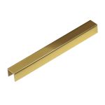 Listelo U Alumínio Luxor Golden 10mmx10mmx3m - Viscardi