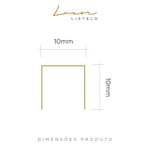 Listelo U Alumínio Luxor Golden 10mmx10mmx3m - Viscardi