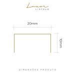 Listelo U Alumínio Luxor Premium 20mmx10mmx3m - Viscardi
