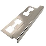 Perfil Quadrado Aço Inox Brilho - 12mm x 12mm x 2,98m LHD