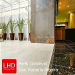 Perfil Redutor Aço Inox Escovado Desnível 10mm x 40mm x 1,8m LHD