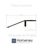 Perfil Redutor Metálico com Base de Fixação Para Piso Laminado 7mm  Homeney