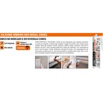 Silicone Uso Geral Híbrido Unipega Preto Cartucho 280ML