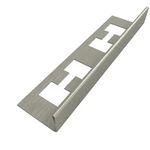 Filete Metálico Perfil L Aço Inox Escovado 2mm x 12mm x 2,98m LHD