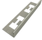 Filete Metálico Perfil L Aço Inox Escovado 2mm x 14mm x 90cm LHD