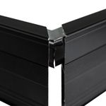 Junção Canto Aço Galvanizado p/ Rodapé Orion 40x13mm Homeney