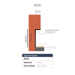 Rodapé Invertido Atria em Aluminio 40mm x 10mm - Homeney