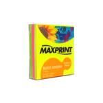 Bloco Adesivo 76X76mm 150fls Tricolor Maxprint Cod-74169-1