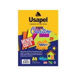 Bloco Criativo A-4 x 25fls x 120g/m² com 05 Cores Neon - Usapel