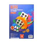 Bloco Desenho A-4 c/ 20fls x 150g/m² Creme - Kaz