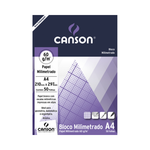 Bloco Milimetrado A-4 com 50fls x 60g/m² Técnico - Canson