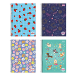Caderno 20 x 320fls C. D. Vibe Feminino - Tilibra 