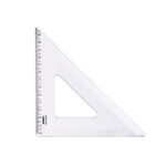 Esquadro 45º com 26cm New Line Cristal com Graduação - Waleu