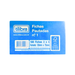 Ficha Pautada 3x5 Polegadas