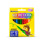 Giz de Cera com 12 Cores - Acrilex