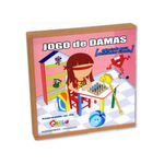 Jogo Dama e Trilha Adaptado Baixa Visão - Brinquelibras
