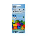 Lápis de Cor 12 Cores  Aquarelável - Acrilex