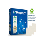 Papel Oficio Reciclado A-4 x 75g/m² com 500fls - Report