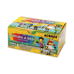Pintura Dedo com 06 Cores 15ml - Acrilex