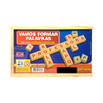 Vamos Formar Palavras 60 Peças em Madeira - Jota Play