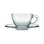 Xícara e Pires Transparente 246ml para Chá - Astral
