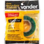 Fita Adesiva Espuma 19mm x 2,0mts - Vonder