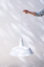 arandela branca fio 42cm