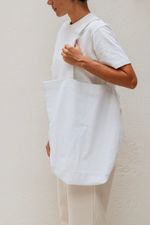 sacola linho branco