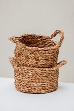 cestinho palha com alça