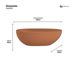 Banheira Campeche Soft Terracota (Fosca Colorida)
