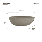 Banheira Campeche Warm Grey (Fosca Colorida)