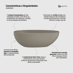 Banheira Campeche Warm Grey (Fosca Colorida)