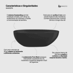 Banheira Campeche Pure Black (Fosca Colorida)