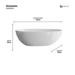 Banheira Campeche Glossy White